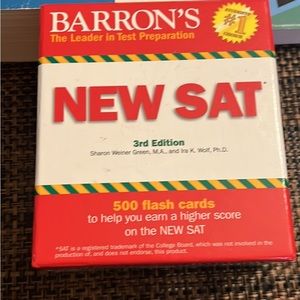 Sat flash cards book act prep guide test college high school